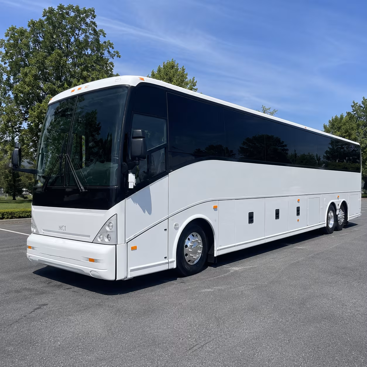 bloomington charter bus interior