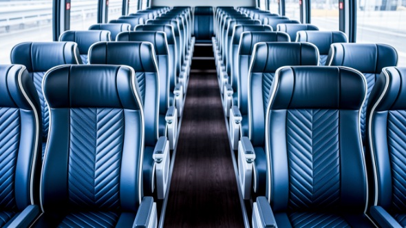 50 passenger charter bus inside
