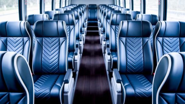 54 passenger charter bus inside