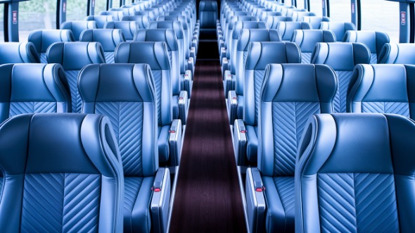 54 passenger charter bus interior