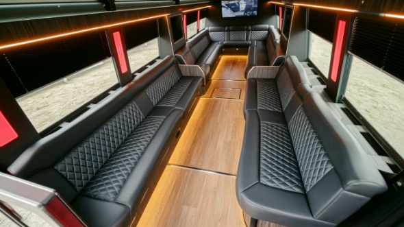 party bus rental inside
