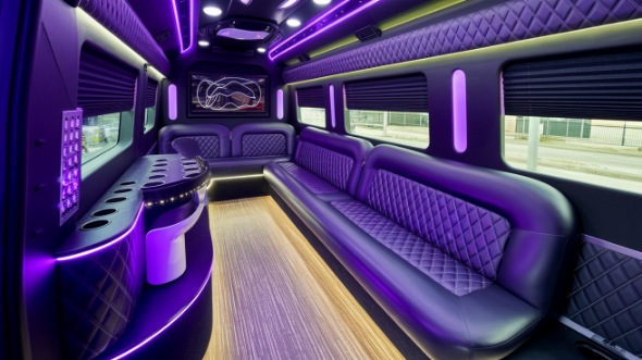 sprinter limo rental interior