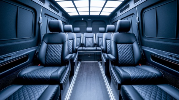sprinter van with driver interior